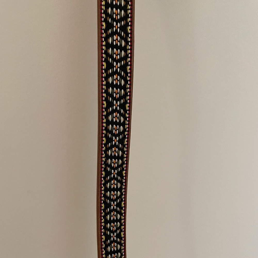 UO woven detail faux leather belt size S